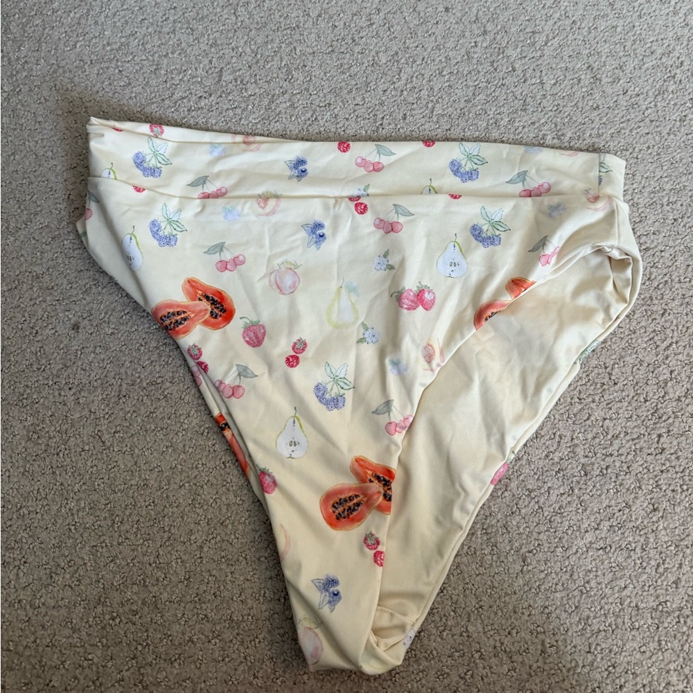 Djerf Avenue Cream fruit Swim Bottoms